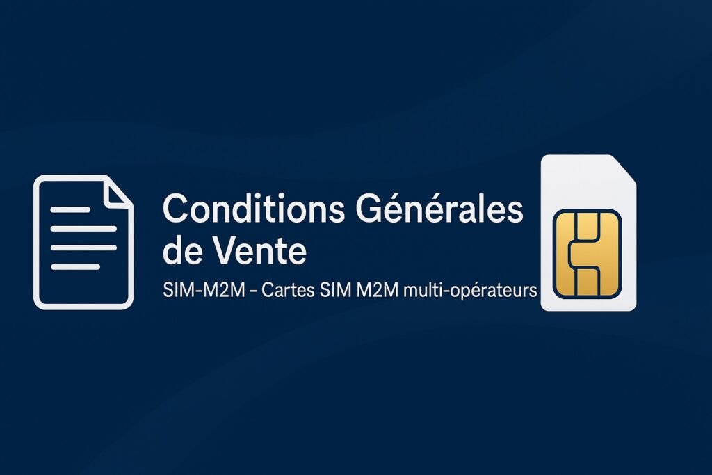 Conditions Générales de Vente