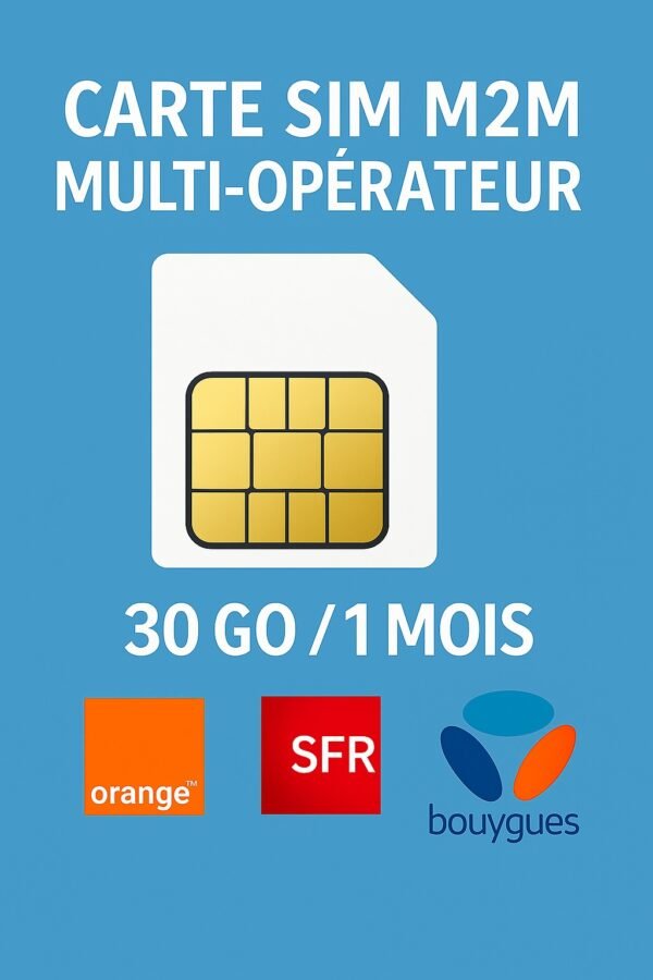 carte sim m2m 30 Go