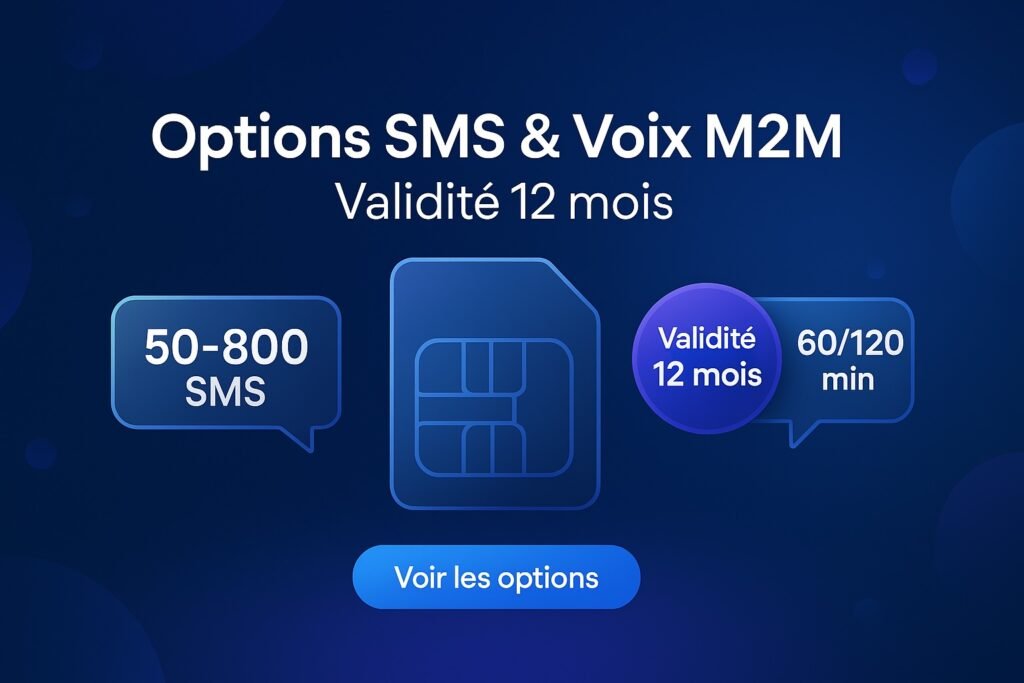 Options SMS et Voix