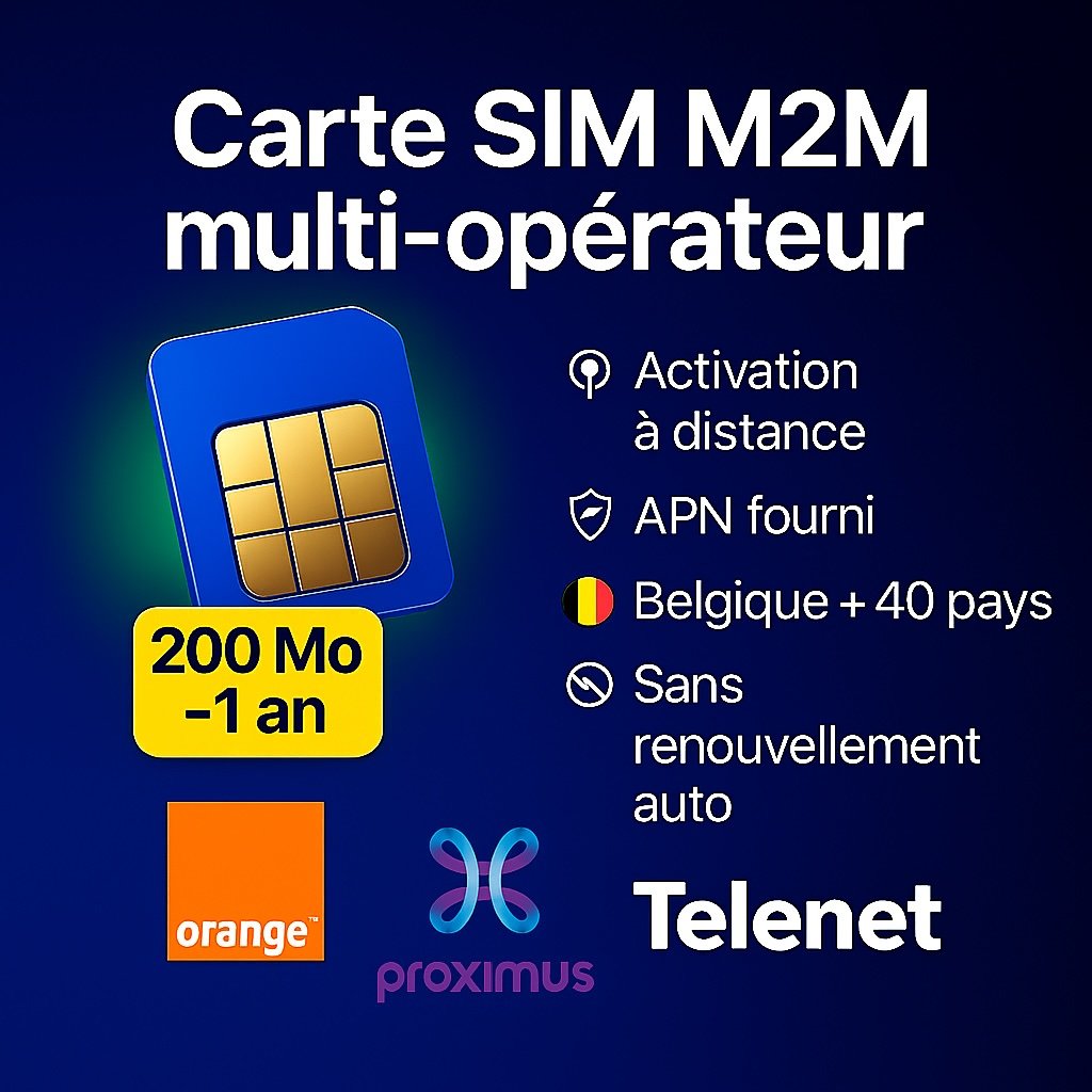 Carte SIM M2M Belgique